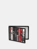 Horror Bookworm Library Black Leather Travel Pass Holder