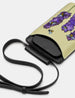 Bees Love Lavender Black Leather Phone Case
