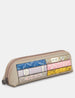 Jane Austen Bookworm Warm Grey Zip Top Leather Pouch Pencil Case