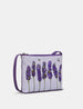 Bees Love Lavender Plum Leather Cross Body Bag