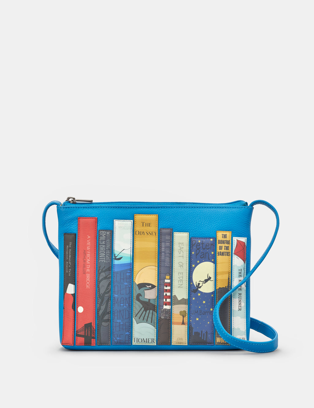 Blue Bookworm Parker Leather Cross Body Bag
