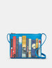 Blue Bookworm Parker Leather Cross Body Bag