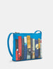 Blue Bookworm Parker Leather Cross Body Bag