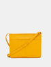 Yellow Bookworm Parker Leather Cross Body Bag