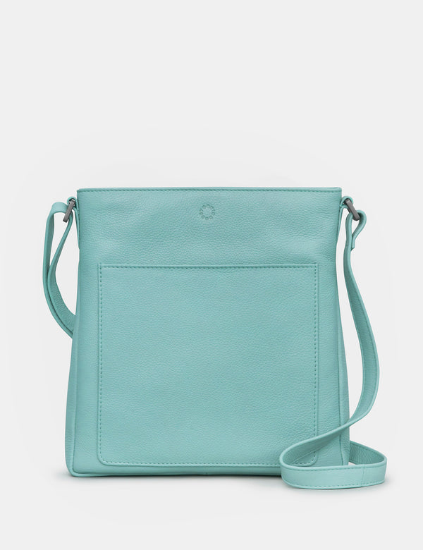 Bryant Duck Egg Leather Cross Body Bag