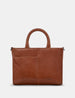 Sunflower Bloom Leather Grab Bag