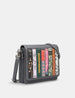 Brontë Bookworm Triple Gusset Leather Flap Over Bag