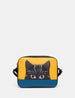 Cat Colour Block Leather Camera Bag