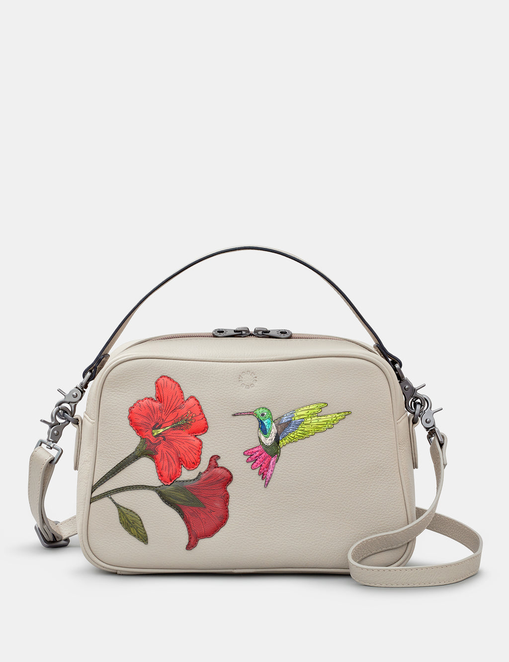 Petals & Feathers Hummingbird Multiway Leather Cross Body Bag