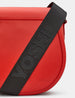 Chawton Red Leather Cross Body Satchel Bag