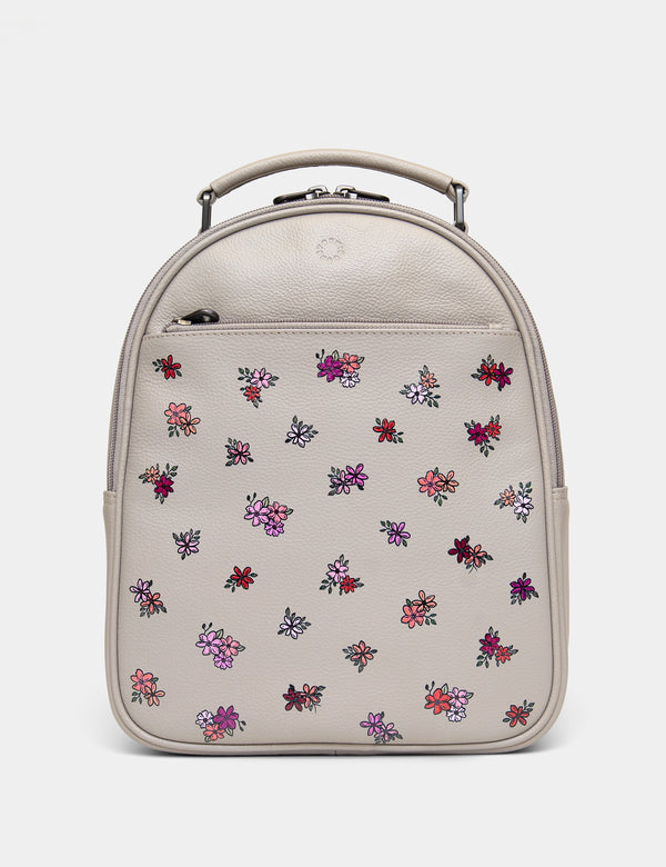 Ditsy Floral Leather Backpack