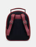 Cherry Red Bookworm Leather Backpack