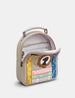 Jane Austen Bookworm Warm Grey Leather Backpack