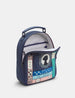 Jane Austen Bookworm Navy Leather Backpack