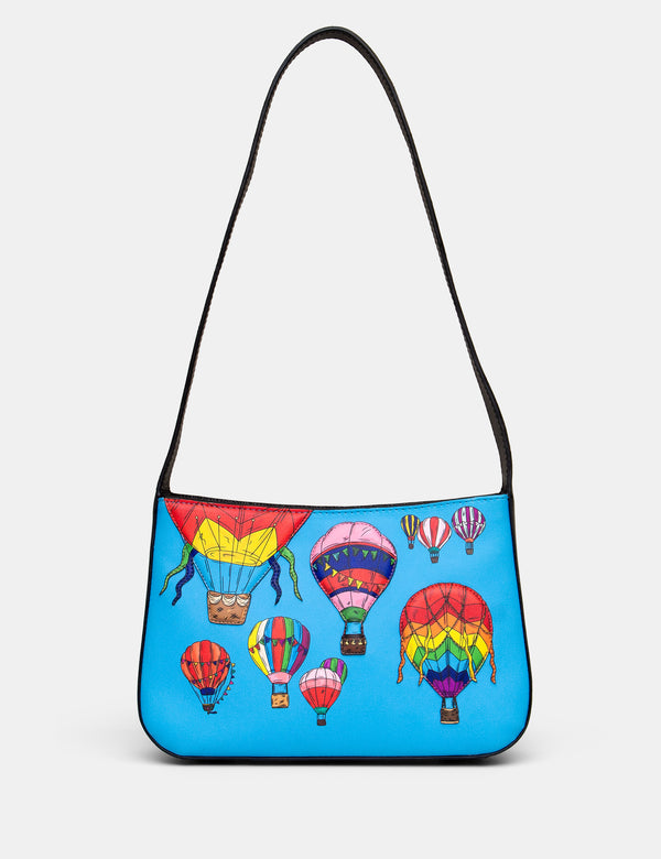 Balloon Festival Leather Shoulder Bag