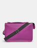 Belforte Purple Leather Satchel