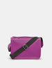Dewhurst Purple Leather Satchel