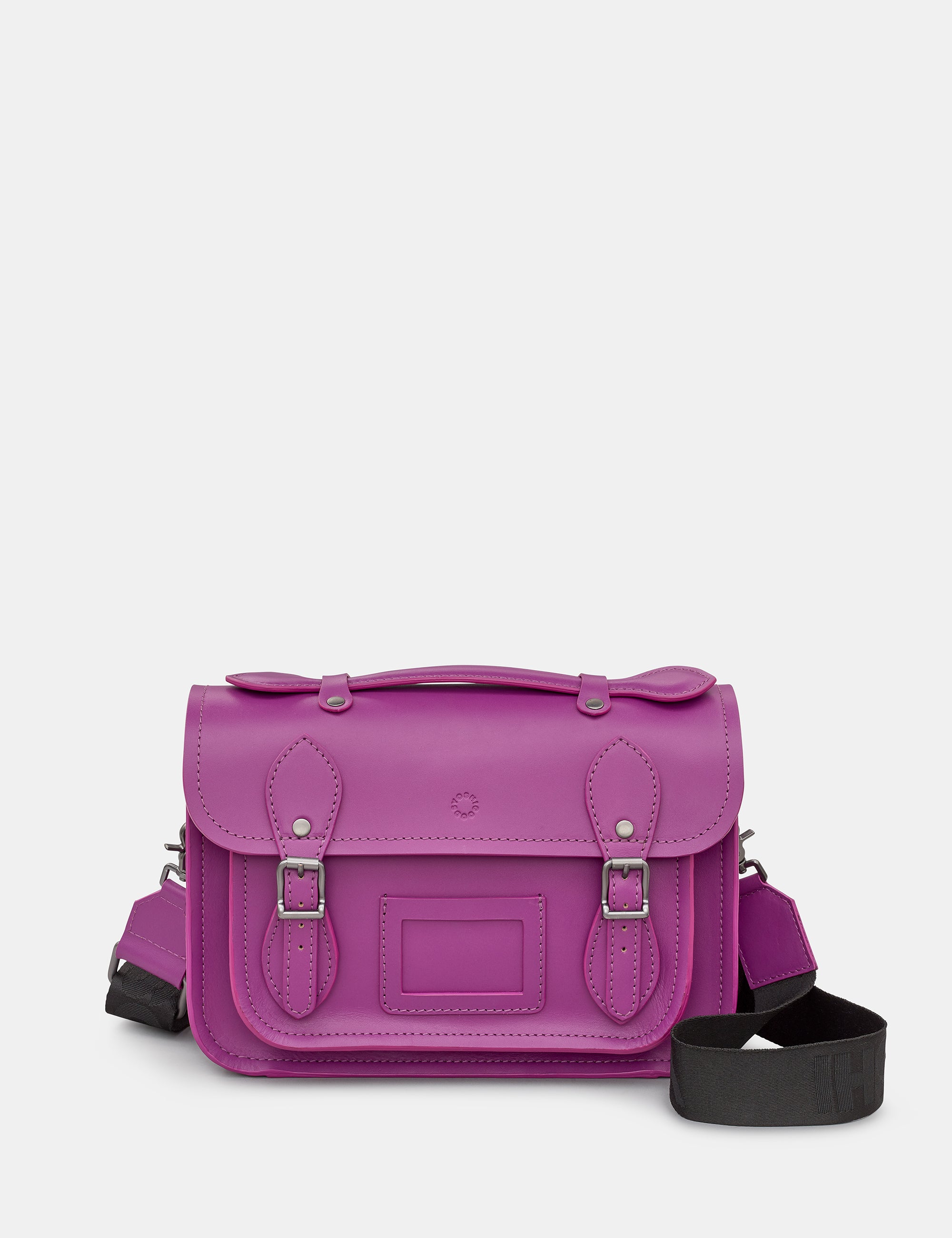 Dewhurst Purple Leather Satchel | Grab Bag | Handbag by Yoshi ...