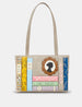 Jane Austen Bookworm Warm Grey Leather Shoulder Bag
