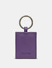 Bees Love Lavender Plum Leather Keyring