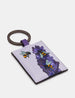 Bees Love Lavender Plum Leather Keyring