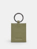 Jane Austen Bookworm Library Olive Leather Keyring
