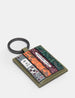 Jane Austen Bookworm Library Olive Leather Keyring