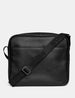 Black Bookworm Leather Messenger Bag