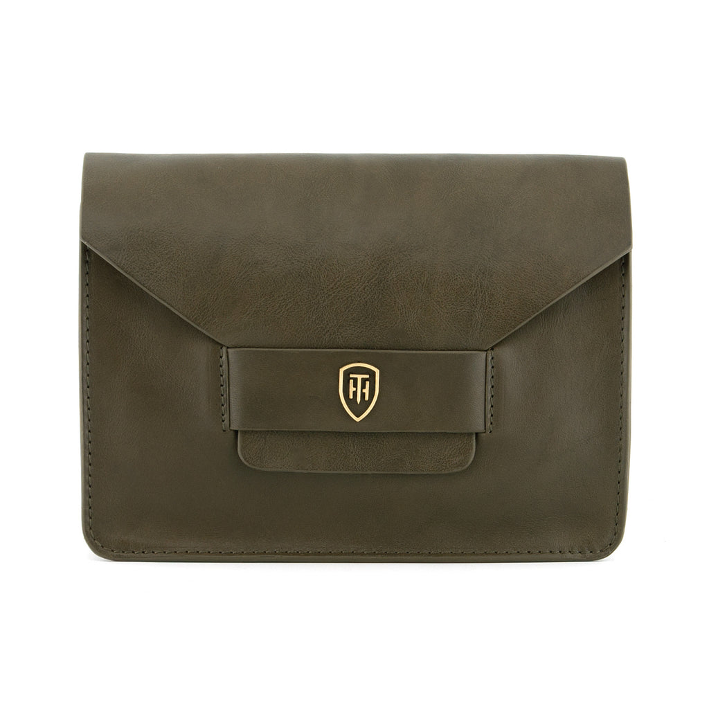 8103 THV - The Calstone Italian Leather Flap Over Bag / Clutch