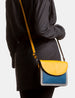 Coastal Colour Block Portland Flap Over Leather Bag