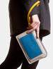 Coastal Colour Block Rainham Leather Clutch Bag
