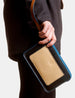 Rustic Colour Block Rainham Leather Clutch Bag
