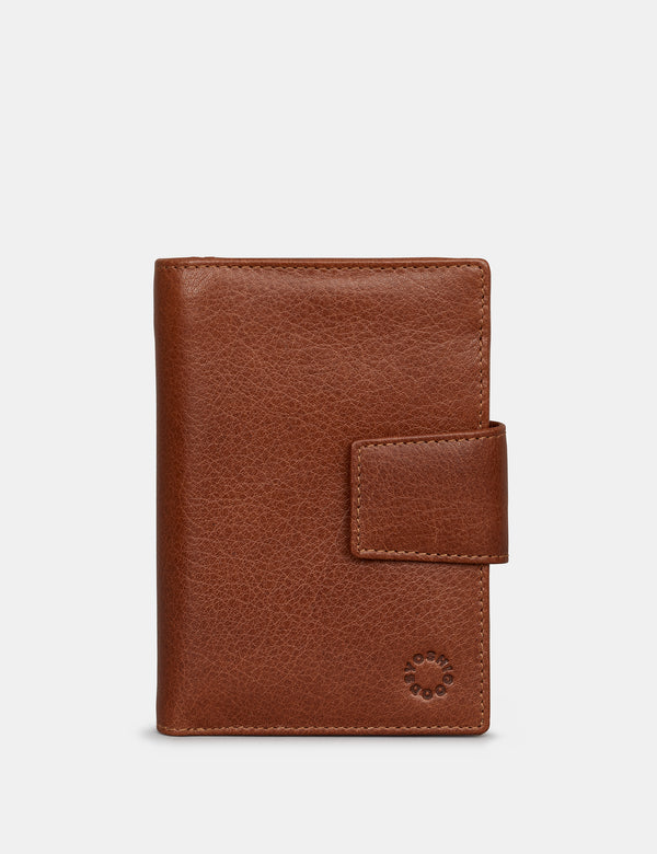 Anson Zip Round Leather Purse with Tab
