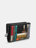 Dickens Bookworm Flap Over Zip Around Leather Purse