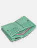 Dazzle of Zebras Mint Green Leather Flap Over Zip Around Purse