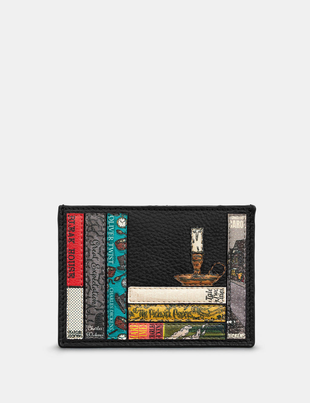 Dickens Bookworm Slim Leather Card Holder