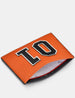 Car Livery No. 01 Orange and Black Leather Card Holder
