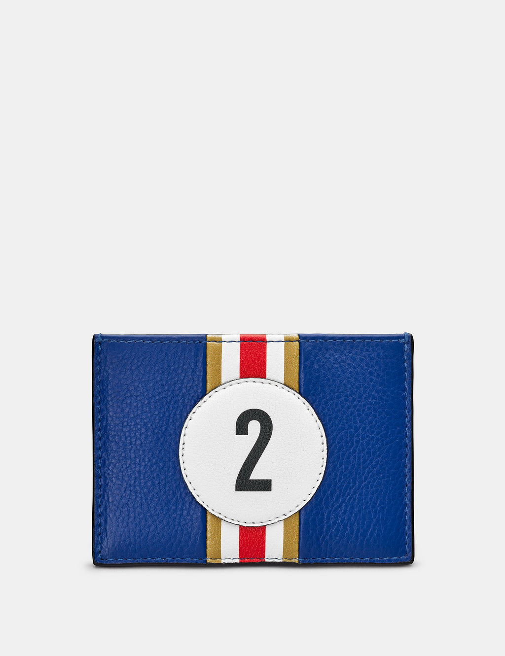 Car Livery No. 2 Blue and Black Leather Card Holder