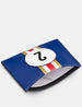 Car Livery No. 2 Blue and Black Leather Card Holder