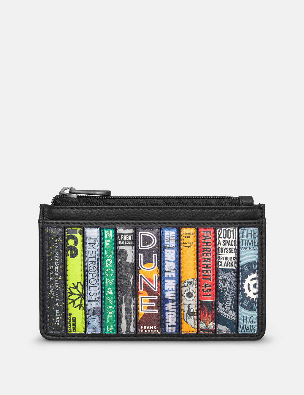 Sci-Fi Bookworm Morton Leather Card Holder