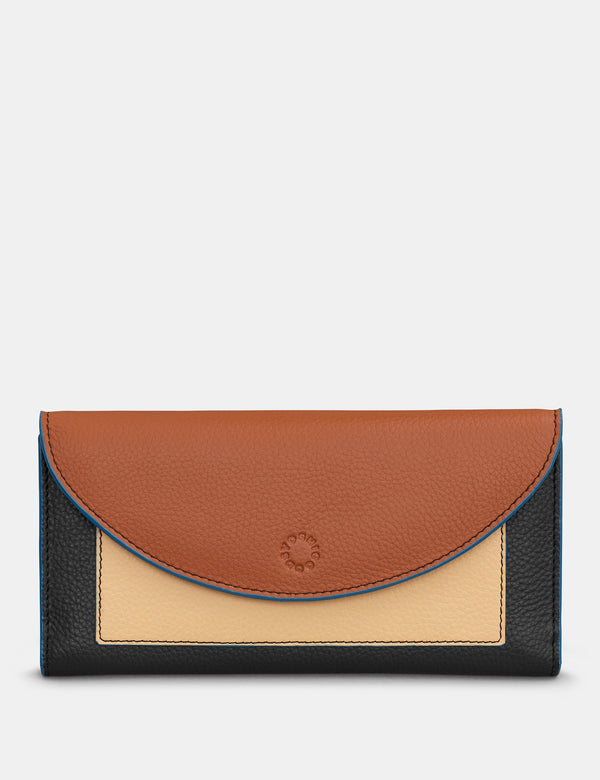 Rustic Colour Block Westwood Flap Over Leather Purse