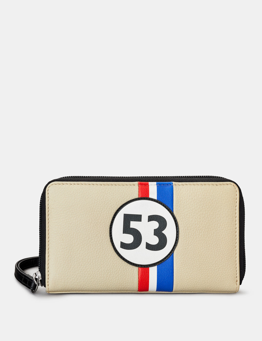 Car Liveries No. 53 Zip Round Leather Purse With Strap