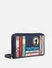 Jane Austen Bookworm Zip Round Leather Purse With Strap