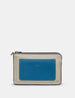 Coastal Colour Block Rainham Leather Clutch Bag