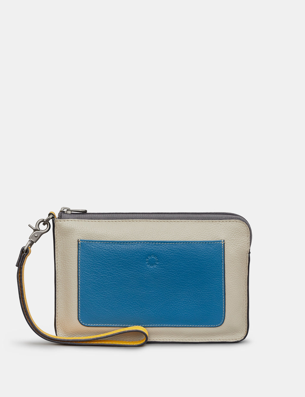 Coastal Colour Block Rainham Leather Clutch Bag
