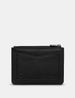 Dog Walk Black Zip Top Leather Purse