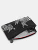Dazzle of Zebras Black Leather Zip Top Purse