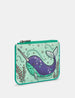 Leather Zip Top Narwhal Purse