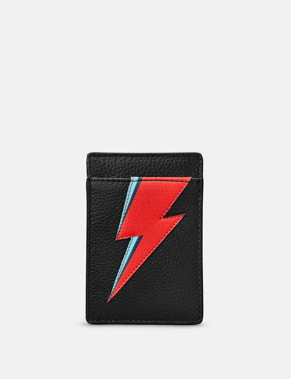 Lightning Bolt Compact Leather Card Holder