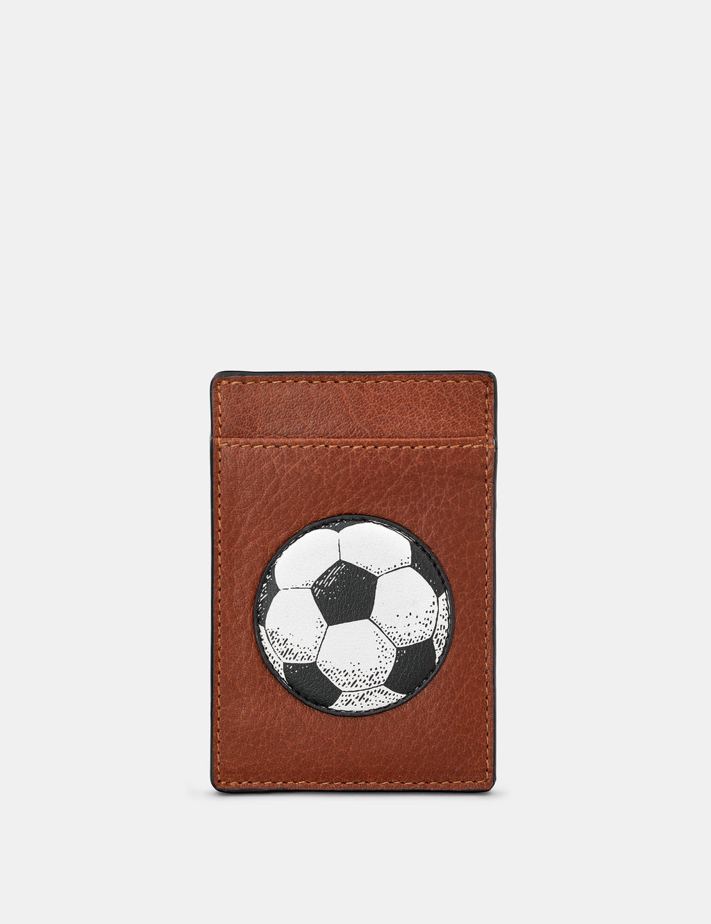 Football Compact Leather Card Holder